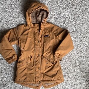 Patagonia Kids Brown Hooded Raincoat